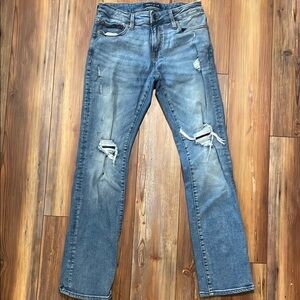 Men’s Aeropostale Distressed Straight Blue Jeans Size 28/32